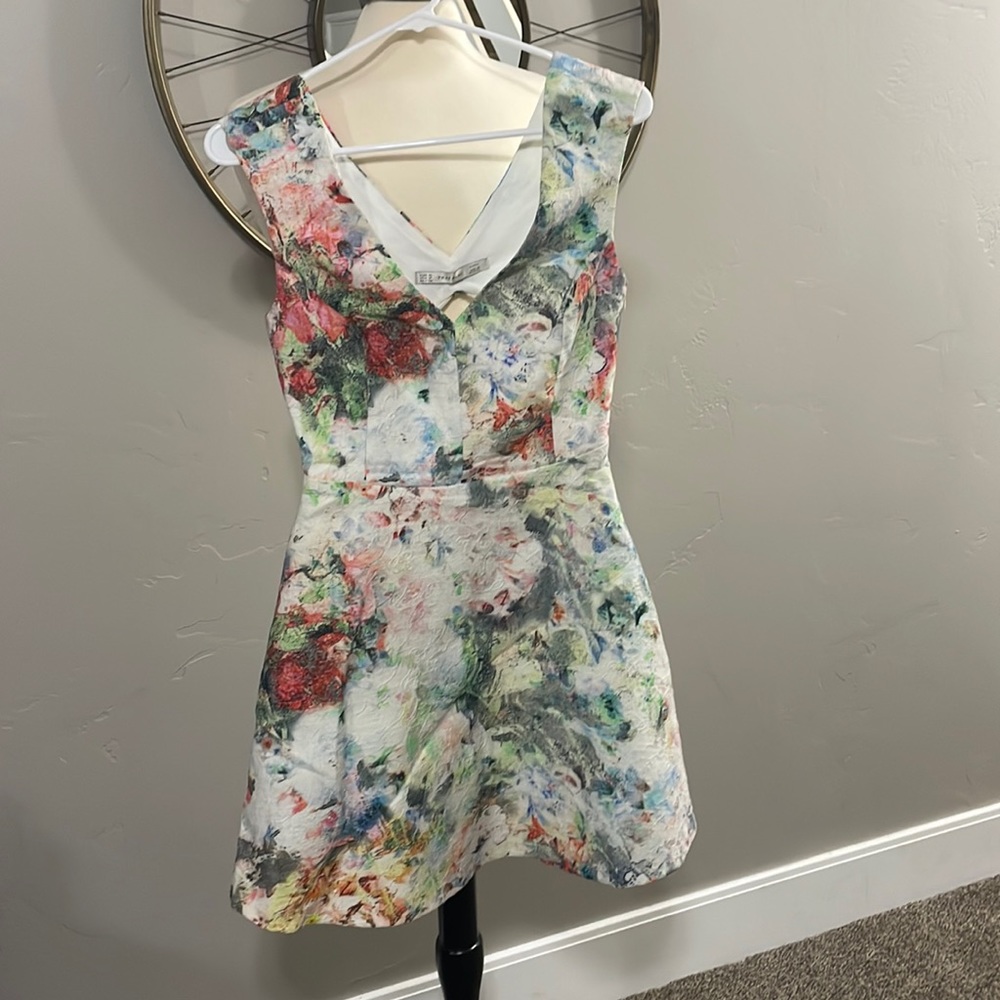 Zara brocade colorful dress